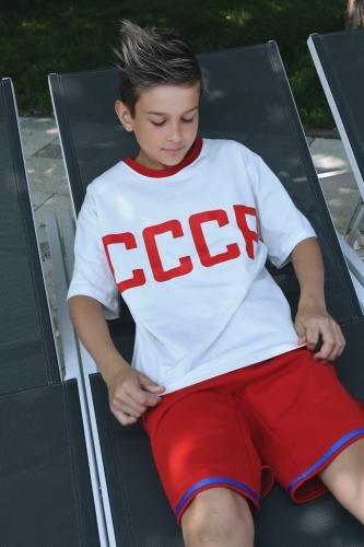 Футболка СССР молочная